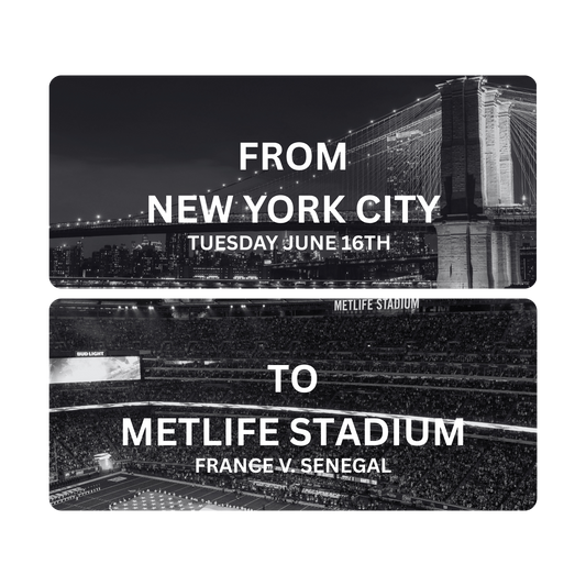 ROUND TRIP BUS TO METLIFE STADIUM | 11 AM JUNE 16TH | FIFA 2026