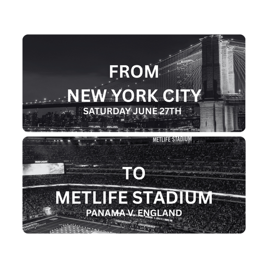 ROUND TRIP BUS TO METLIFE STADIUM | 1 PM JUNE 27TH | FIFA 2026